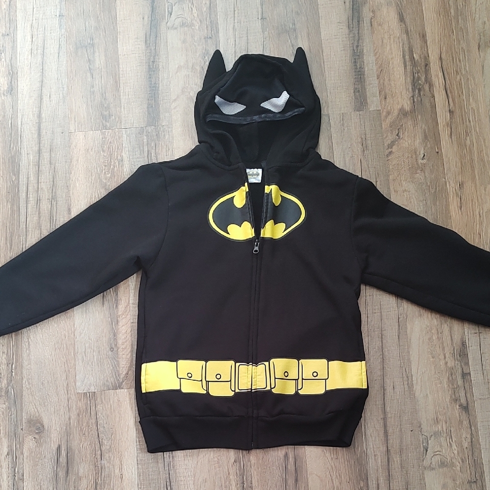 Kids Black and Yellow Superhero Costume Hoodie